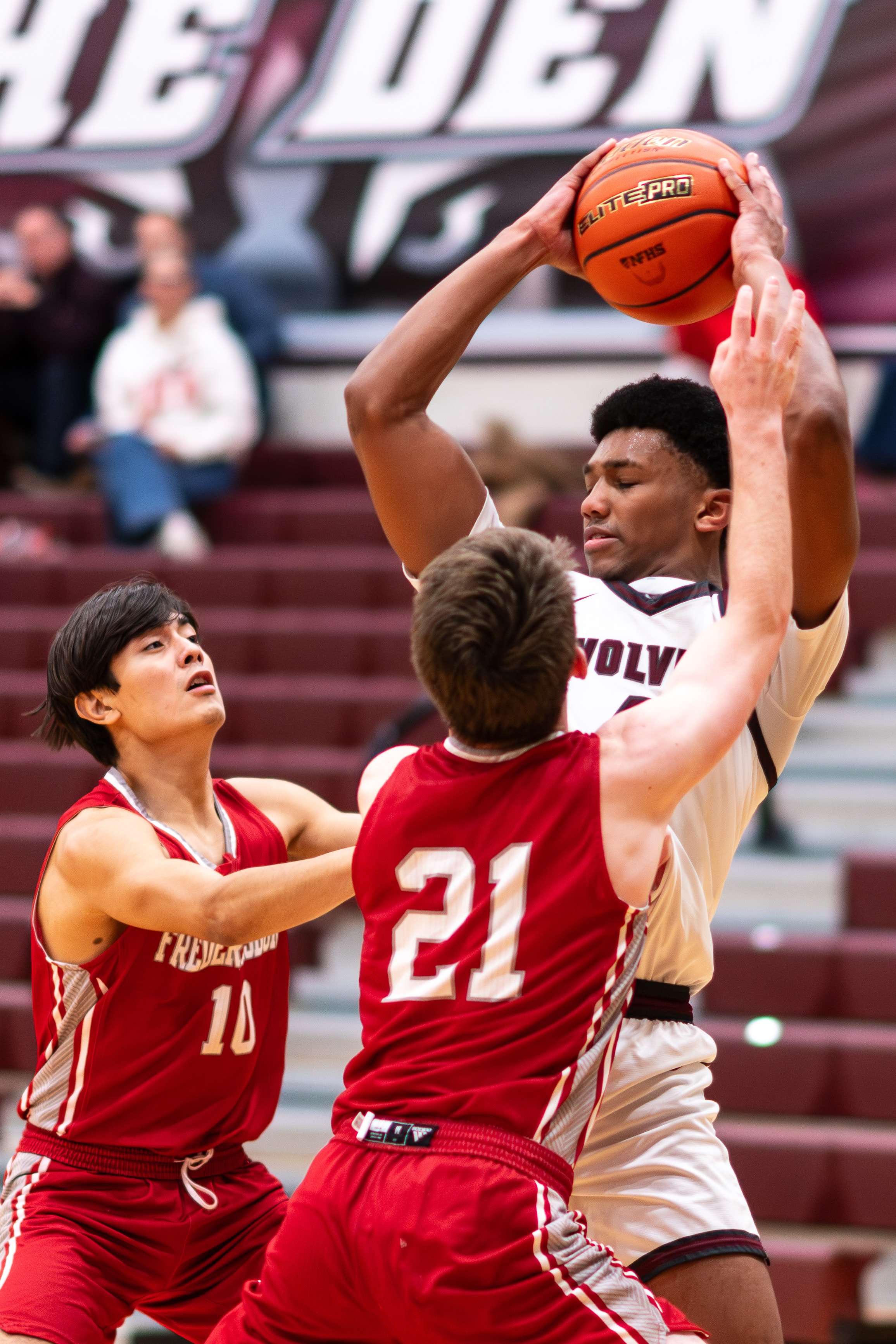 Contested basketball shot
