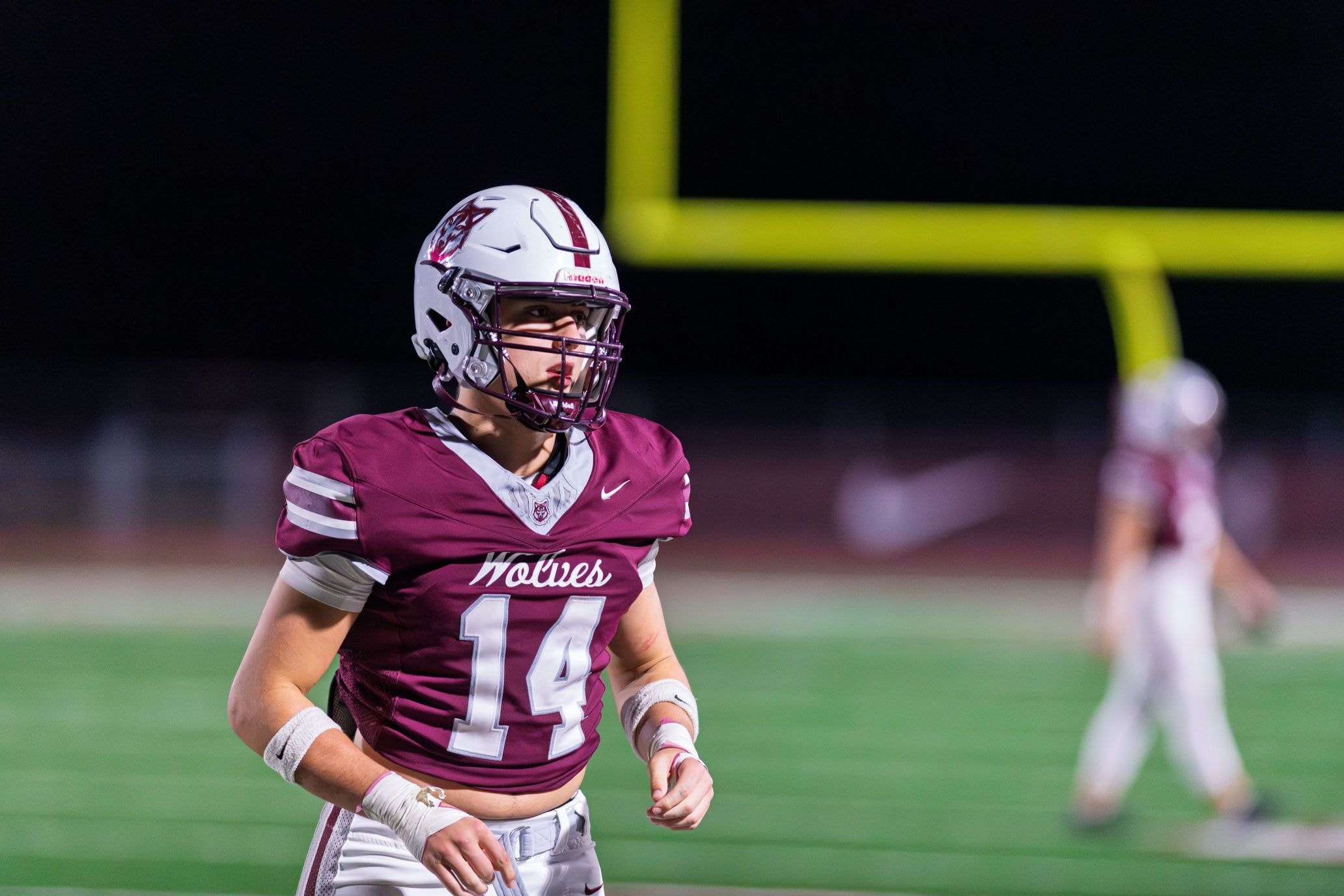Wolves #14 under stadium lights